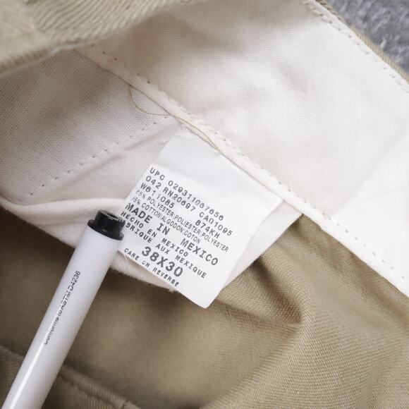 Dickies 874 Straight Leg Canvas Twill Work Pant Flat Front in Khaki Size 38X30 - Picture 9 of 13